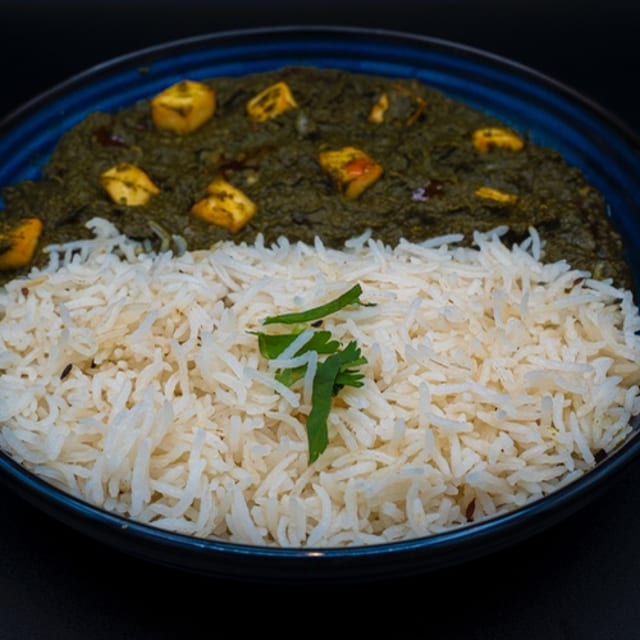 Corn Palak Paneer.