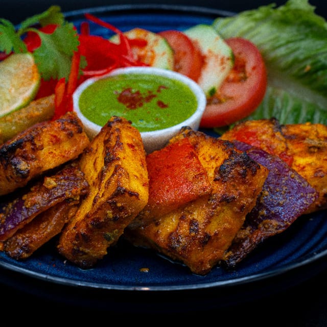 Special Zafrani Paneer Tikka.