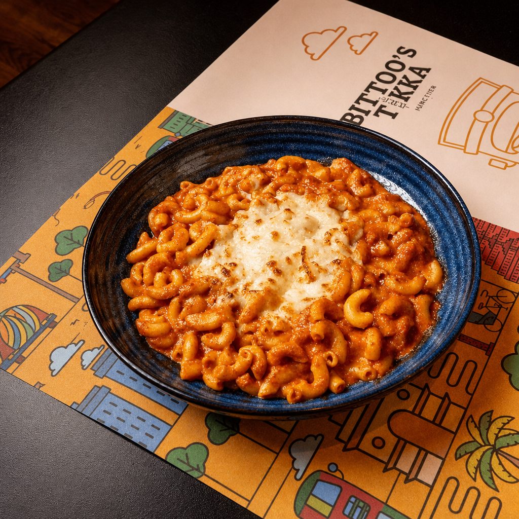 Paneer Tikka Mac and Cheese.